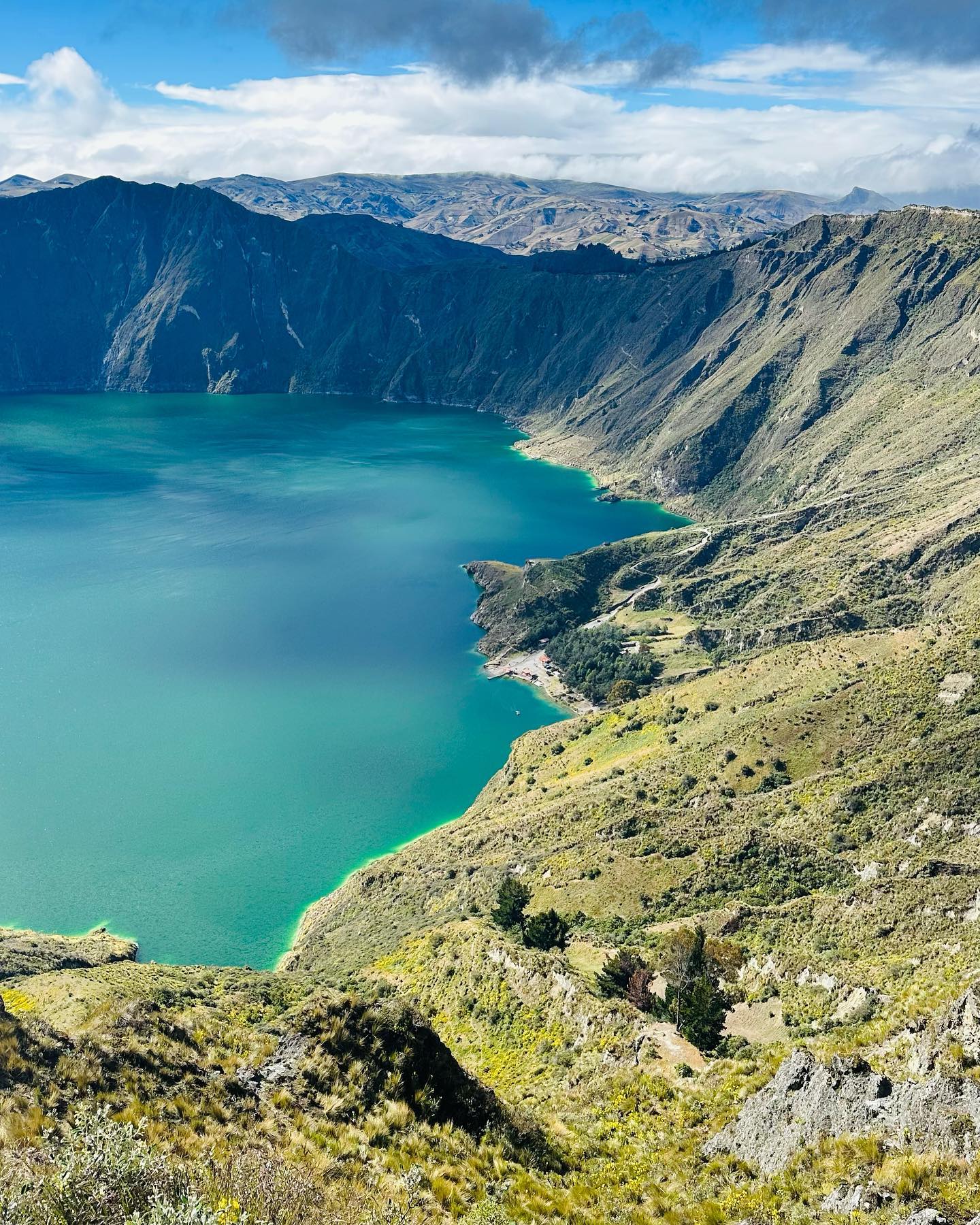 Quilotoa Lagoon view